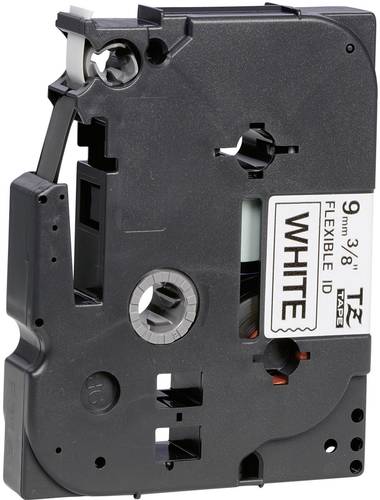 Brother Schriftband Flexibel TZe-FX TZe-FX221 Bandfarbe: Weiß Schriftfarbe:Schwarz 9mm 8m von Brother