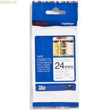 Brother Schriftband TZe-N251 24mm schwarz/weiß Brother Schriftband TZe-N251 24mm schwarz/weiß von Brother