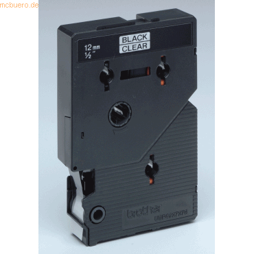 Brother Schriftbandkassette 12mm TC-101 transparent/schwarz Brother Schriftbandkassette 12mm TC-101 transparent/schwarz von Brother