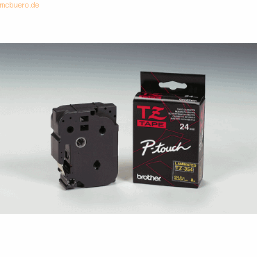 Brother Schriftbandkassette 18mm TZ-345 schwarz/weiß Brother Schriftbandkassette 18mm TZ-345 schwarz/weiß von Brother