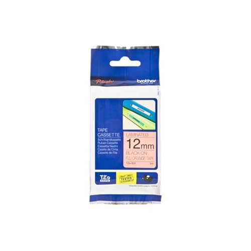 Brother Schriftbandkassette TZB31 12mm orang/black Brother Schriftbandkassette TZB31 12mm orang/black von Brother
