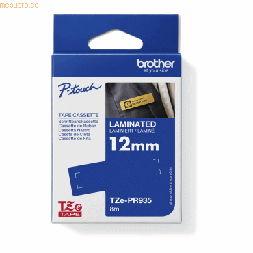 Brother Schriftbandkassette TZEPR935 12mmx8m schwarz auf silber Brother Schriftbandkassette TZEPR935 12mmx8m schwarz auf silber von Brother