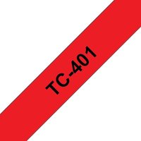 Brother TC-401 Schriftbandkassette 12mm x 7,7m schwarz auf rot Brother TC-401 Schriftbandkassette 12mm x 7,7m schwarz auf rot von Brother