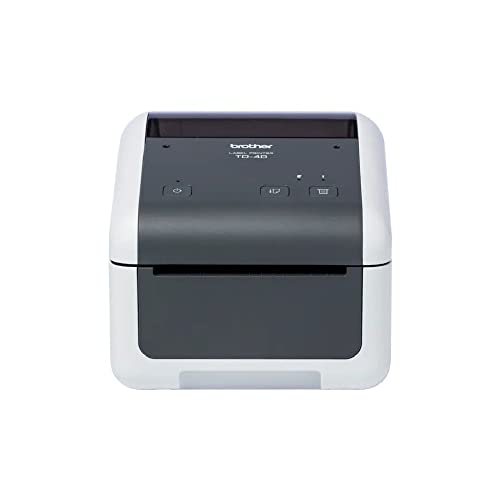 Brother TD-4210D Etikettendrucker, mit 203dpi und 127 mm/Sek. Druckgeschwindigkeit. 104 mm Druckbreite, USB- und Serielle Schnittstelle von Brother