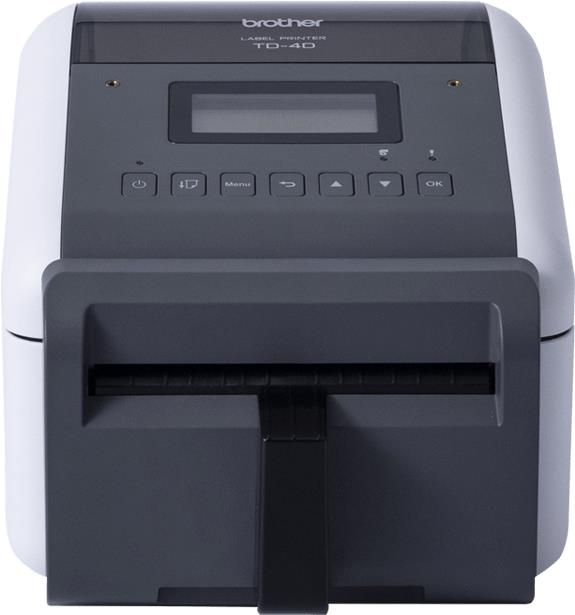 Brother TD-4550DNWBFC - Etikettendrucker - Thermodirekt - Rolle (11,8 cm) - 300 dpi - USB 2,0, LAN, seriell, Wi-Fi(n), Bluetooth 4,2, USB-Host - Cutter (TD4550DNWBFCZ1) von Brother