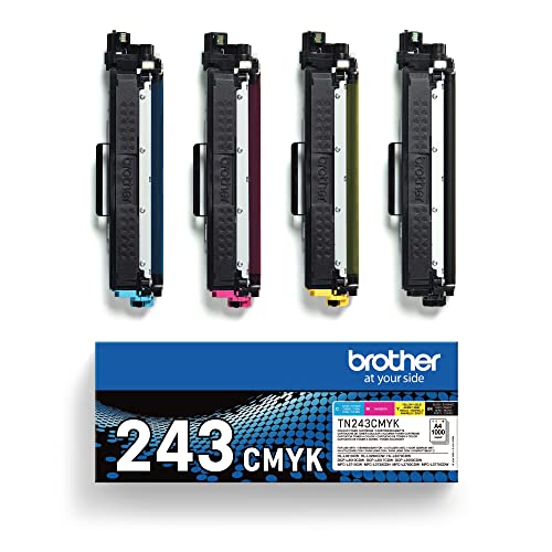 Brother TN-243CMYK Original Tonerkartusche Druckt bis zu 1000 Seiten, cyan, magenta, gelb und schwarz, 1er Pack von Brother