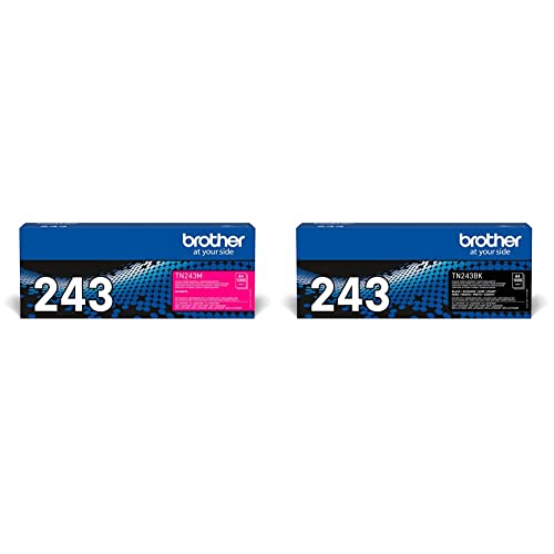 Brother TN-243M Tonerkassette Magenta & BA78745 TN-243BK Original Tonerkassette DCP-L3510CDW, DCP-L3550CDW, HL-L3210CW, HL-L3230CDW, HL-L3270CDW, MFC-L3710CW, MFC-L3730CDN schwarz von Brother