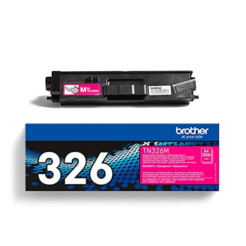 Brother TN-326M BROTN326M Toner Cartridge High Capacity 3500 Pages, 1-Pack, Magenta von Brother
