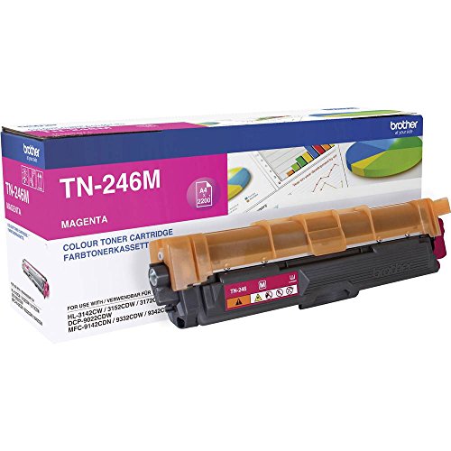 Brother TN246M Original Jumbo-Tonerkassette TN-246M magenta (für Brother HL-3142CW, HL-3152CDW, HL-3172CDW, DCP-9017CDW, DCP-9022CDW, MFC-9142CDN, MFC-9332CDW, MFC-9342CDW) von Brother