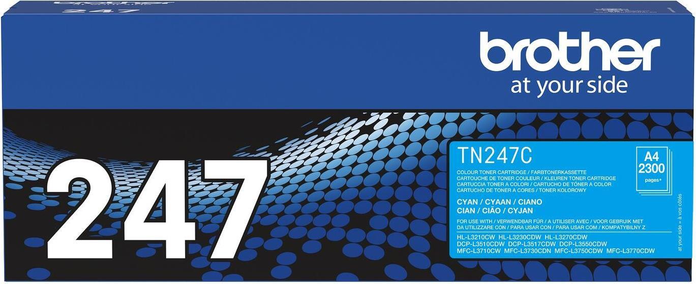 Brother TN247C - Cyan - Original - Tonerpatrone - für Brother HL-L3270CDW, MFC-L3750CDW (TN247C) von Brother