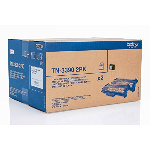Brother TN3390 - 2er-Pack - Schwarz - Original - Tonerpatrone - für DCP 8250DN; HL-6180DW, 6180DWT; MFC 8950DW, 8950DWT Brother TN3390 - 2er-Pack - Schwarz - Original - Tonerpatrone - für DCP 8250DN; HL-6180DW, 6180DWT; MFC 8950DW, 8950DWT von Brother