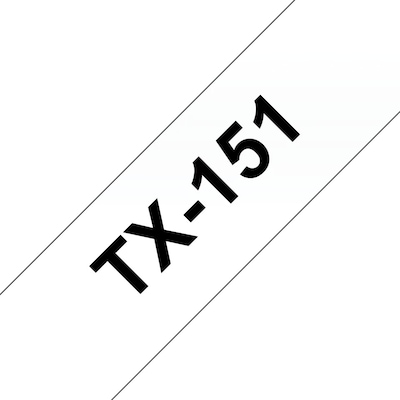 Brother TX-151 Schriftband 24mm x 15m schwarz auf transparent von Brother