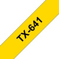 Brother TX-641 Schriftbandkassette 18mm x 15m schwarz auf gelb Brother TX-641 Schriftbandkassette 18mm x 15m schwarz auf gelb von Brother