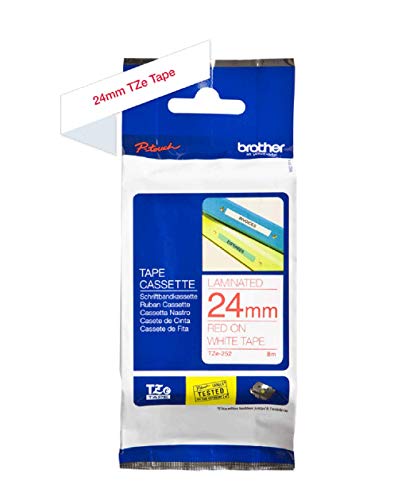 Brother Original P-touch Schriftband TZe-252 24 mm, rot auf weiß (für Brother P-touch 1830VP, -D400/VP, -D450, -D600/VP, -P700, -2430) Brother Original P-touch Schriftband TZe-252 24 mm, rot auf weiß (für Brother P-touch 1830VP, -D400/VP, -D450, -D600/VP, -P700, -2430) von Brother