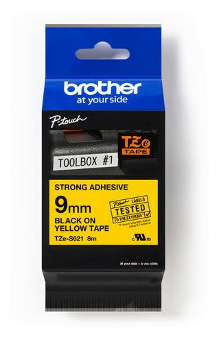 Brother TZE-S621 GELB/SCHW EXTRA-STARK 9MM 8M Brother TZE-S621 GELB/SCHW EXTRA-STARK 9MM 8M von Brother