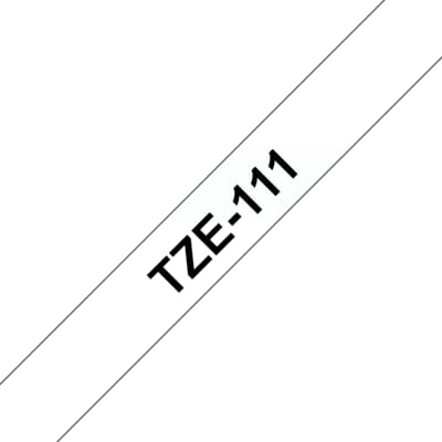 Brother TZe-111 Schriftband schwarz auf farblos 6mm x 8m P-touch selbstklebend Brother TZe-111 Schriftband schwarz auf farblos 6mm x 8m P-touch selbstklebend von Brother