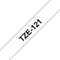 Brother TZe-121 Schriftband schwarz auf farblos 9mm x 8m P-touch selbstklebend von Brother