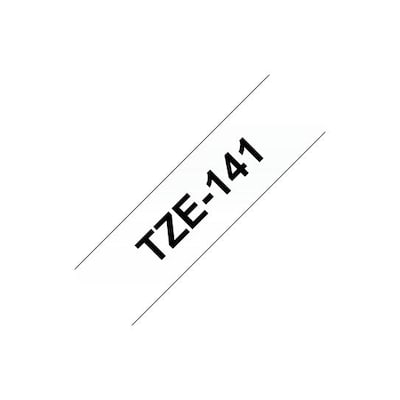 Brother TZe-141 Schriftband klebend 18mm x 8m schwarz auf transparent, laminiert Brother TZe-141 Schriftband klebend 18mm x 8m schwarz auf transparent, laminiert von Brother