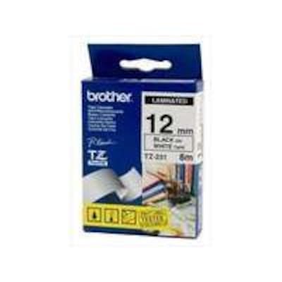 Brother TZe-231 Schriftbandband schwarz/weiß Klebeband 8m x 12mm Brother TZe-231 Schriftbandband schwarz/weiß Klebeband 8m x 12mm von Brother