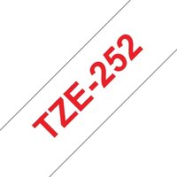 Brother TZe-252 Schriftband 24mm x 8m rot auf weiß selbstklebend Brother TZe-252 Schriftband 24mm x 8m rot auf weiß selbstklebend von Brother