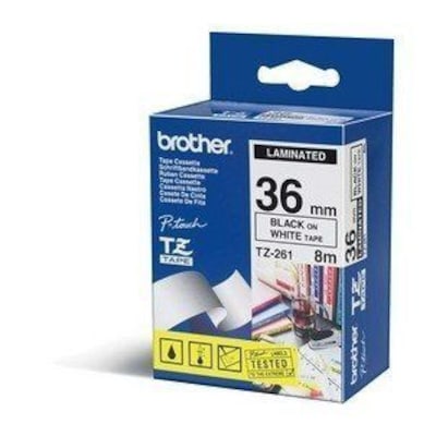 Brother TZe-261 Schriftband, 36mm x 8m , schwarz auf weiß, selbstklebend Brother TZe-261 Schriftband, 36mm x 8m , schwarz auf weiß, selbstklebend von Brother