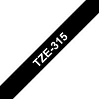 Brother TZe-315 Schriftband 6mm x 8m, weiß auf schwarz, selbstklebend Brother TZe-315 Schriftband 6mm x 8m, weiß auf schwarz, selbstklebend von Brother