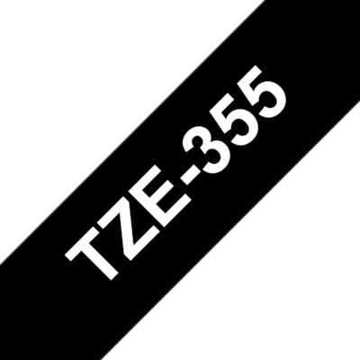 Brother TZe-355 TZ-Schriftband weiß auf schwarz, 24 mm x 8 m Brother TZe-355 TZ-Schriftband weiß auf schwarz, 24 mm x 8 m von Brother