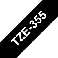 Brother TZe-355 TZ-Schriftband weiß auf schwarz, 24 mm x 8 m Brother TZe-355 TZ-Schriftband weiß auf schwarz, 24 mm x 8 m von Brother