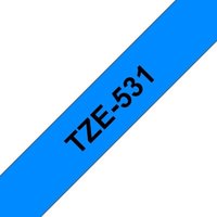 Brother TZe-531 Schriftband 12mm x 8m, schwarz auf blau, selbstklebend Brother TZe-531 Schriftband 12mm x 8m, schwarz auf blau, selbstklebend von Brother