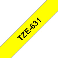Brother TZe-631 Schriftband schwarz auf gelb 12mm x 8m selbstklebend Brother TZe-631 Schriftband schwarz auf gelb 12mm x 8m selbstklebend von Brother
