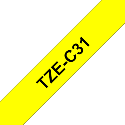 Brother TZe-C31 Schriftband schwarz auf gelb 12mm x 5m, selbstklebend Brother TZe-C31 Schriftband schwarz auf gelb 12mm x 5m, selbstklebend von Brother