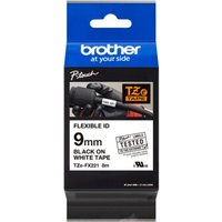 Brother TZe-FX221 Schriftband 9mm x 8m schwarz auf weiss Flexi-Tape Brother TZe-FX221 Schriftband 9mm x 8m schwarz auf weiss Flexi-Tape von Brother