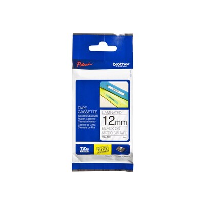 Brother TZe-M31 Schriftband, 12mm x 5m, schwarz auf transparent (matt) von Brother