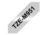 Brother TZe-M951 - Schwarz auf Silber (matt) - Rolle (2,4 cm x 8 m) von Brother