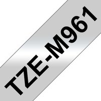 Brother TZe-M961 Schriftband, 36mm x 8m, schwarz auf silber (matt) von Brother