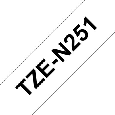 Brother TZe-N251 Schriftband, schwarz auf weiss 24mm x 8m unlaminiert Brother TZe-N251 Schriftband, schwarz auf weiss 24mm x 8m unlaminiert von Brother
