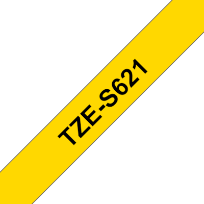 Brother TZe-S621 Schriftband, 9mm x 8m, schwarz auf gelb, stark klebend Brother TZe-S621 Schriftband, 9mm x 8m, schwarz auf gelb, stark klebend von Brother