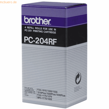 Brother Thermotransferrolle Brother PC-204RF VE=4 Stück Brother Thermotransferrolle Brother PC-204RF VE=4 Stück von Brother