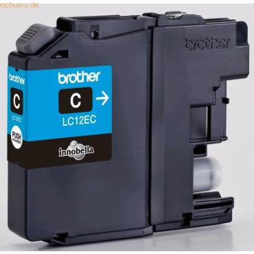 Brother Tintenpatrone Brother LC-12EC cyan (ca. 1200 Seiten) von Brother