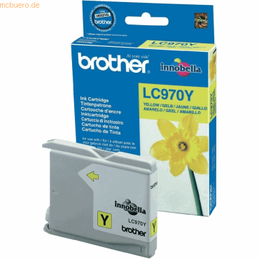 Brother Tintenpatrone Brother LC-970Y gelb Brother Tintenpatrone Brother LC-970Y gelb von Brother