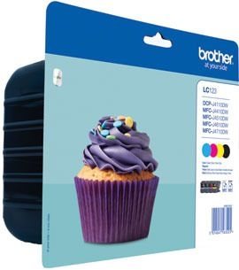 Brother Tintenset schwarz+farbig, LC123VALBPDR Brother Tintenset schwarz+farbig, LC123VALBPDR von Brother