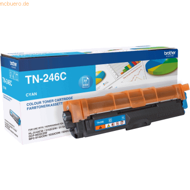 Brother Toner Brother TN-246C cyan (ca. 2200 Seiten) von Brother