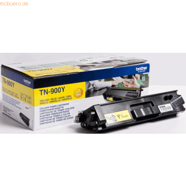 Brother Toner Brother TN-900Y gelb (ca. 6000 Seiten) von Brother