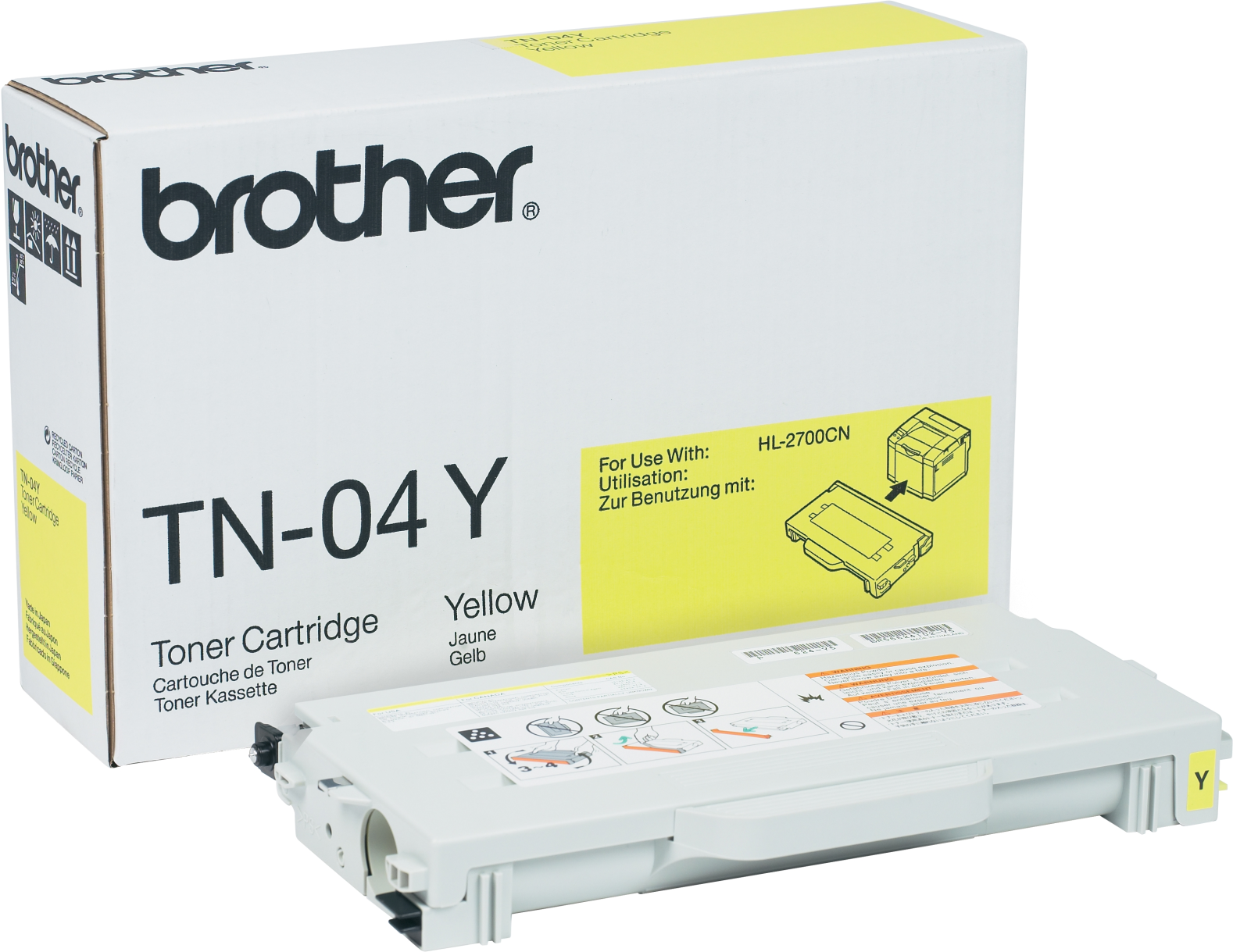 Brother Toner TN-04Y - Yellow - Kapazität: 6.600 Seiten (TN04Y) von Brother