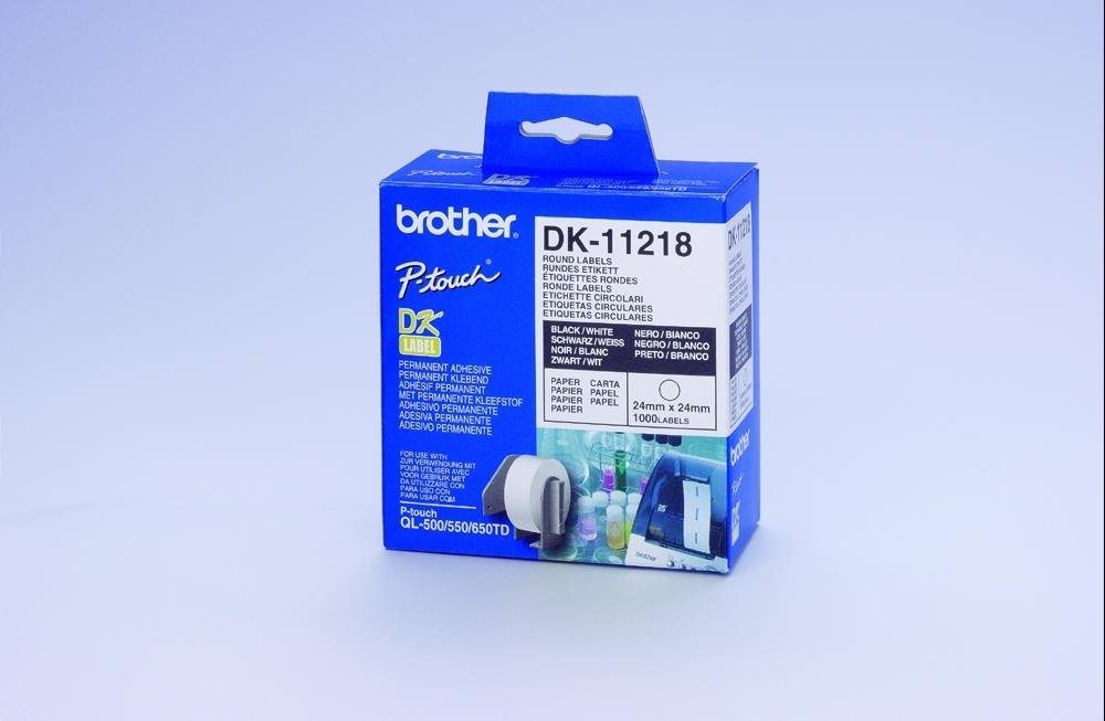 Brother brother Endlosetikettenrolle für Etikettendrucker DK11218 weiß, Ø Netzwerk-Adapter von Brother
