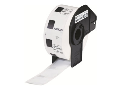 Einzeletiketten Brother weiß DK-11221 23x23 (1000St/Rolle) von Brother