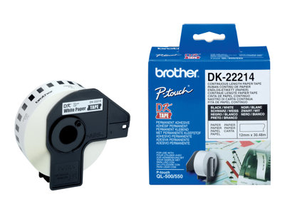 Endlosetiketten Brother QL550/500 30,48m*12mm DK-22214 Endlosetiketten Brother QL550/500 30,48m*12mm DK-22214 von Brother