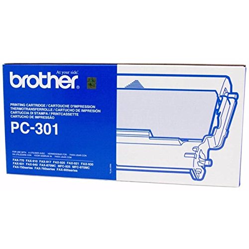 Original Brother Mehrfachkassette + 1 Thermo-Transfer-Rolle schwarz (PC-301) von Brother