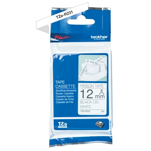 Original Brother TZER231 P-Touch Farbband schwarz auf weiss Laminat 12mm x 4m Original Brother TZER231 P-Touch Farbband schwarz auf weiss Laminat 12mm x 4m von Brother