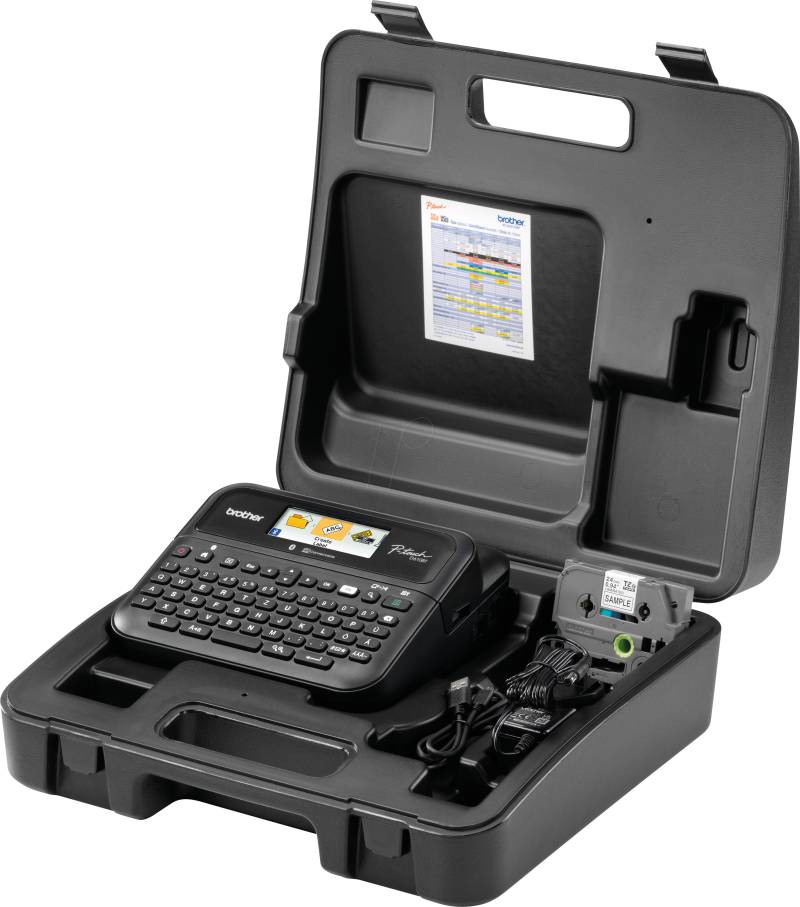 P-TOUCH D610BTVP - Beschriftungsgerät, Tischgerät, USB/Bluetooth von Brother
